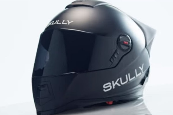 Skully AR-1安全帽全觀，數位時代翻攝自 Skully 官網