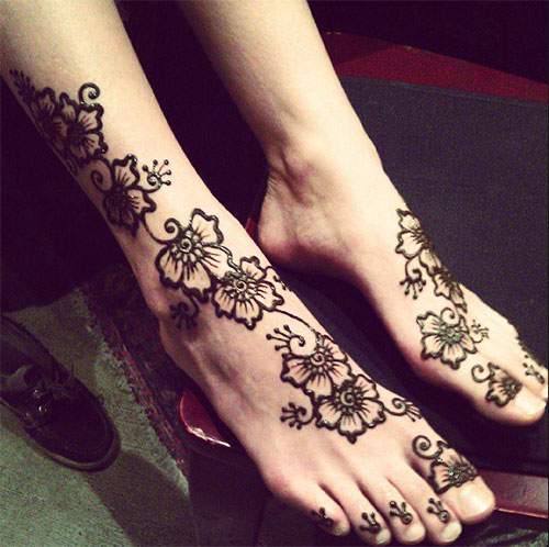 Desain Henna Di Kaki | desain motif henna di kaki untuk pernikahan contoh Desain Henna Di Kaki | desain motif henna di kaki untuk pernikahan contoh