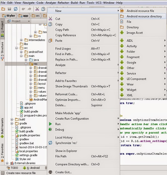 Android Resource Directory