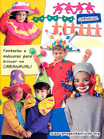 Fantasias e máscaras para brincar no carnaval