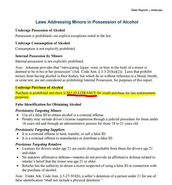 Bad Arkansas Alcoholic Beverage Control Division LAW ENFORCEMENT USE