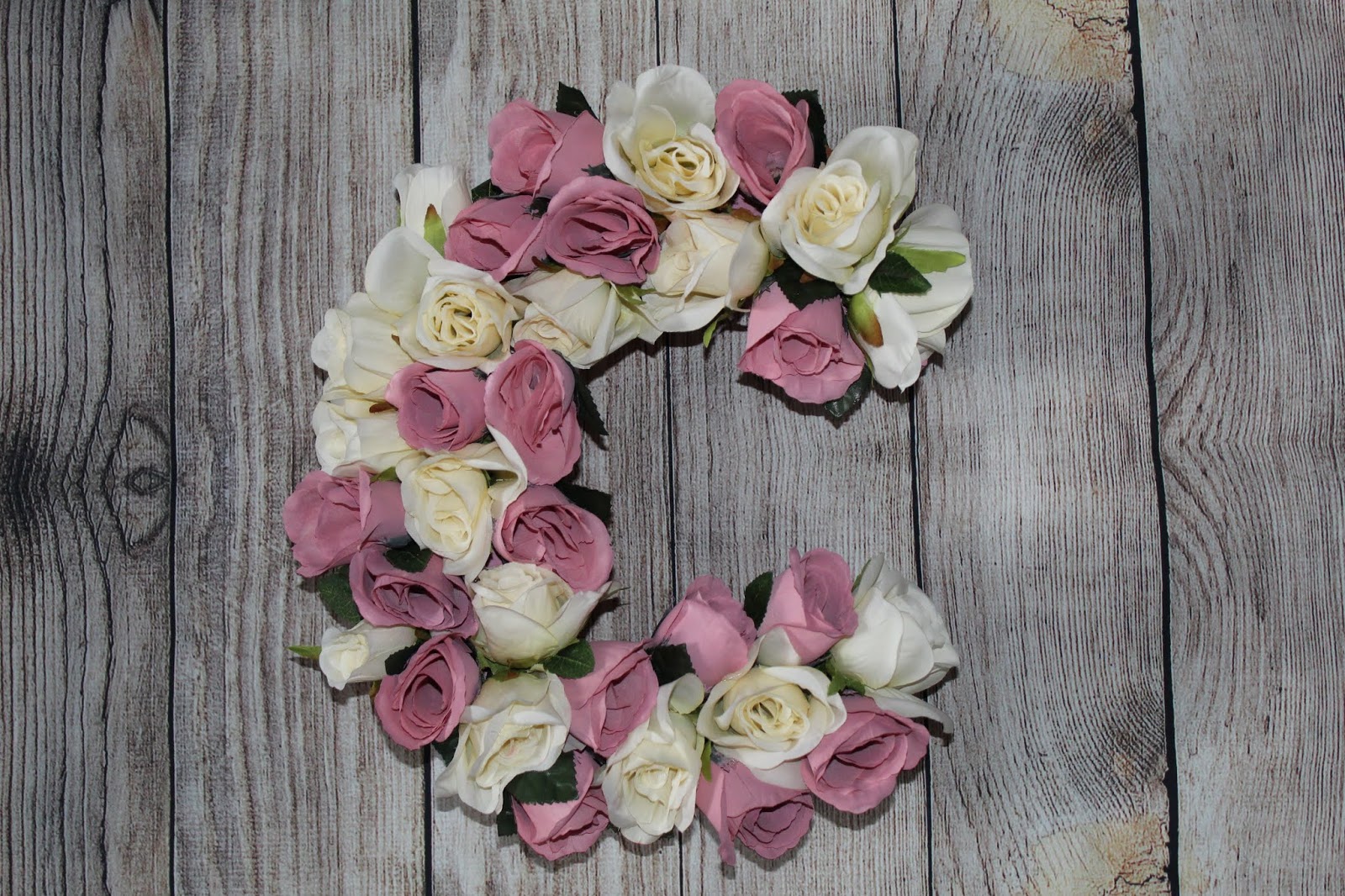 Quick and easy tutorial on how to make Floral Letters on Styrofoam