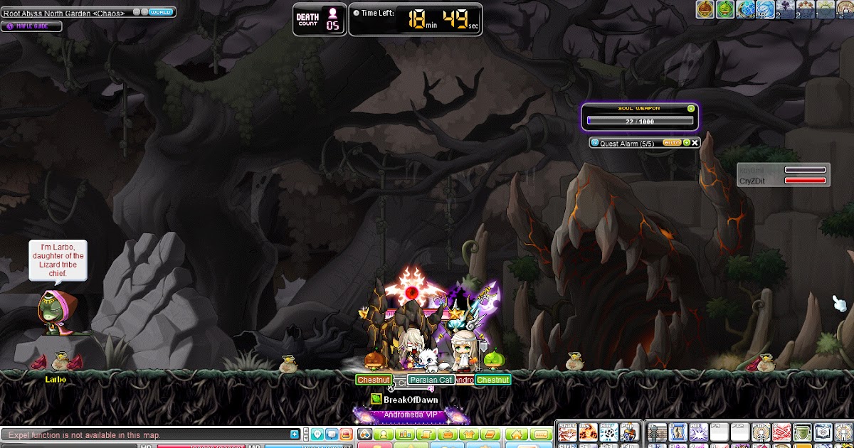 CryZ MapleStory Post "Chaos Root Abyss Vellum Guide" ish