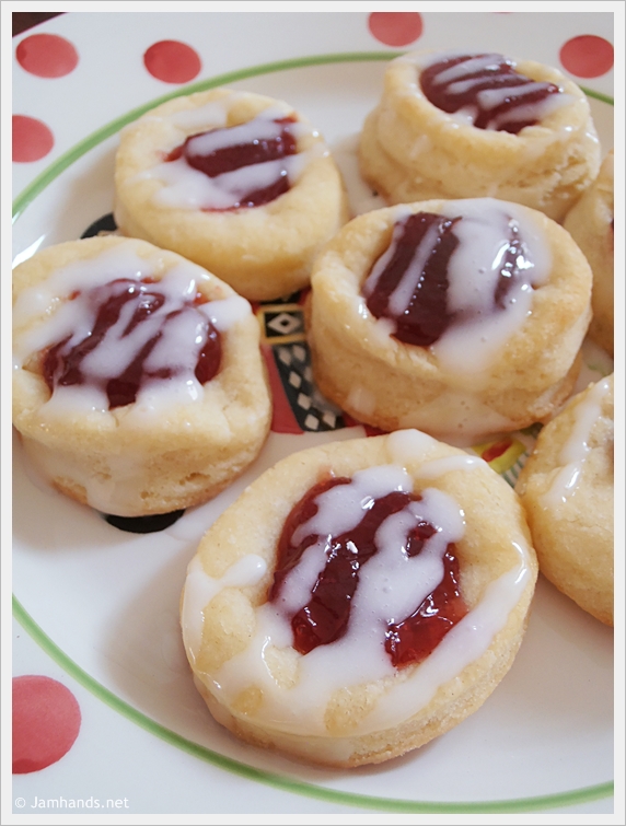 Jam Hands: Cherry or Apricot Kolacky Thumb Print Cookies