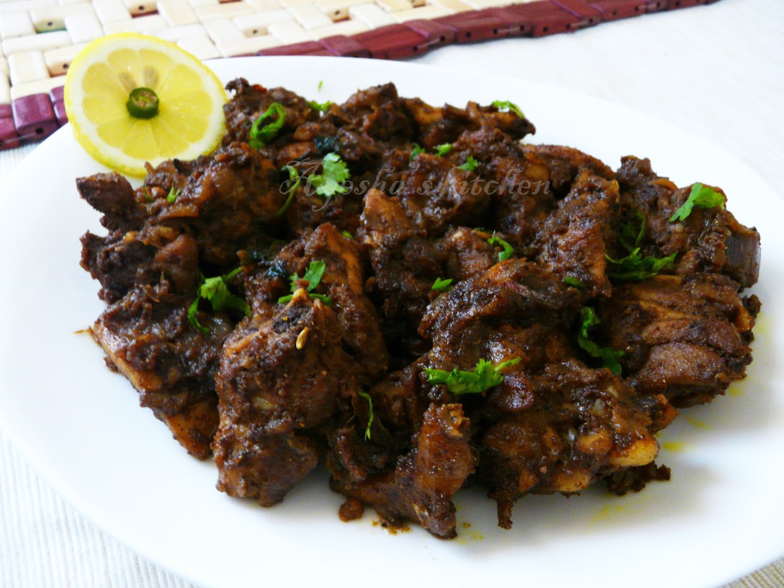 CHICKEN RECIPES - PEPPER CHICKEN - Indian style Pepper Chicken