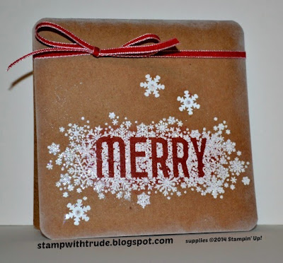 Stampin' Up! Seasonally Scattered Christmas Card by Trude Thoman http://stampwithtrude.blogspot.com