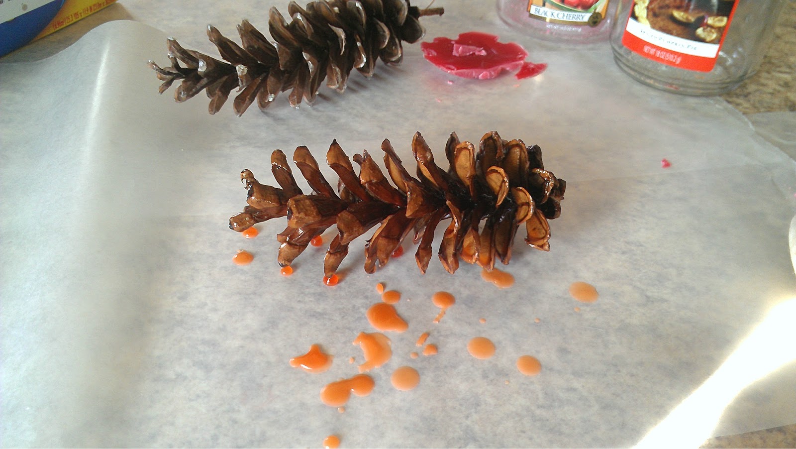 DIY Craft Angel DIY Fragrant Wax Dipped Pine Cones Easy To Make!!