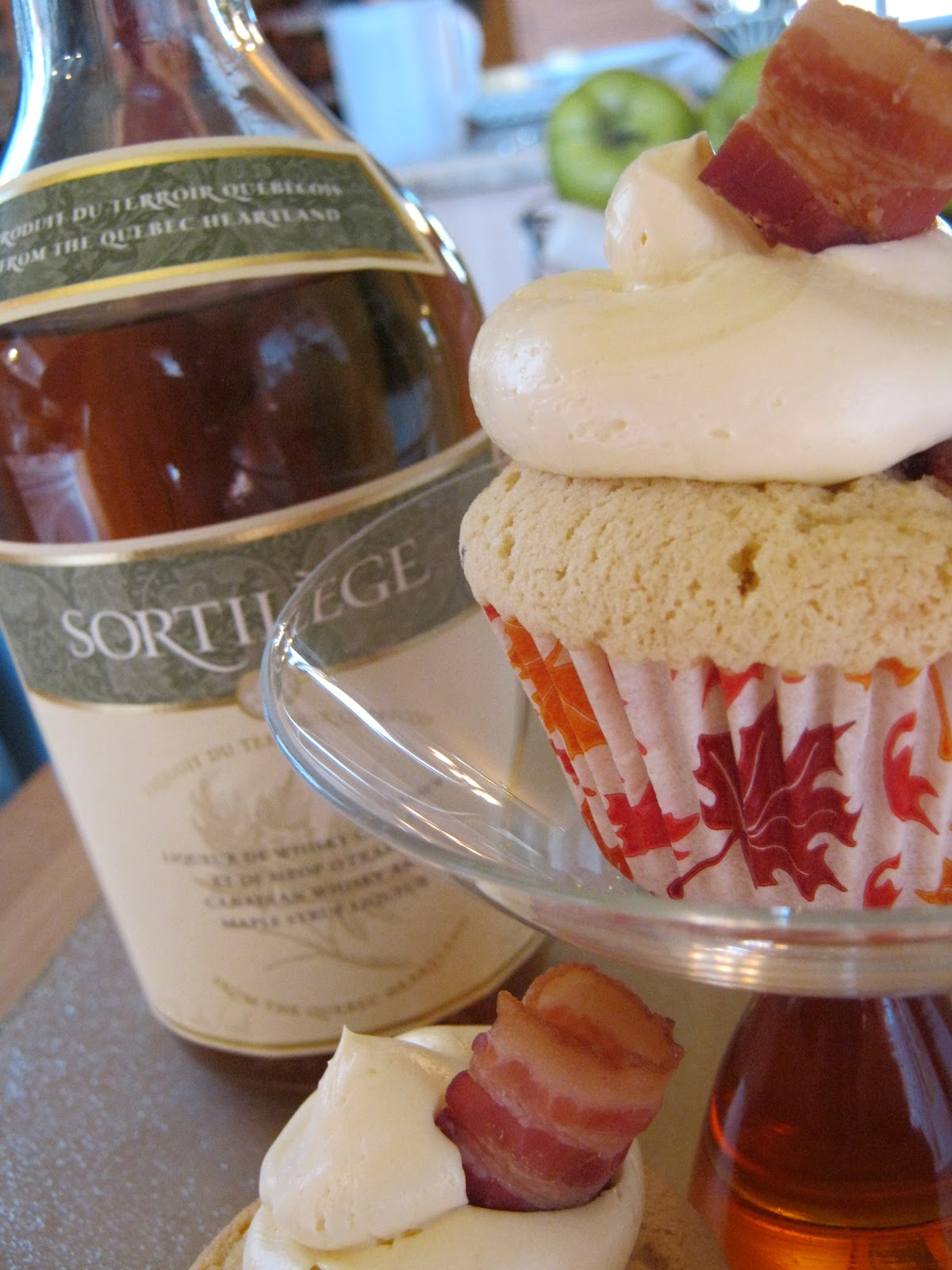 La Fée Gâteau: Cupcakes au Sortilège (Whisky à l'érable) et Bacon
