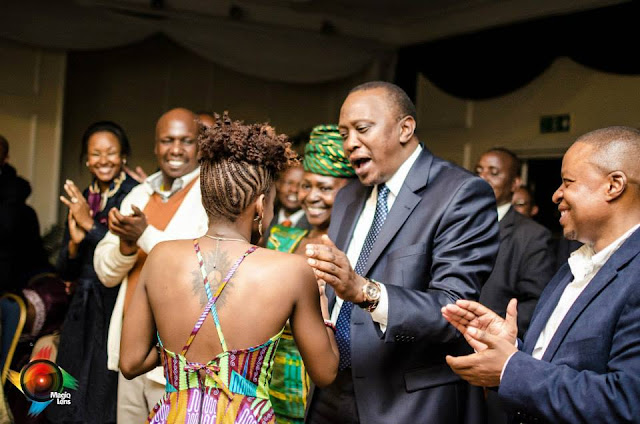 EXCLUSIVE Gideon Moi Caught Looking at Miss Karun's A (PHOTOS