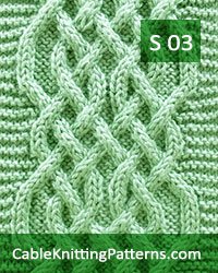 Cable Scarf Pattern 03 -Celtic Weave