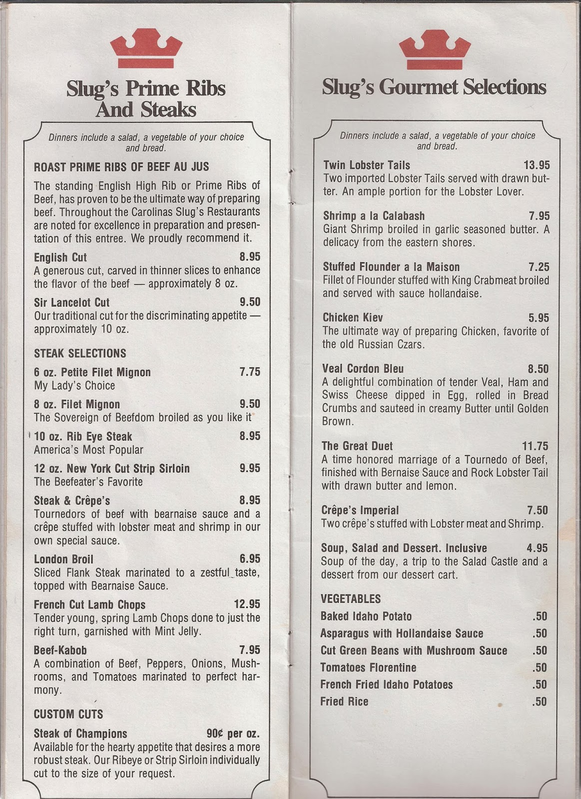 CHARLOTTE EATS Slug's Rib 1979