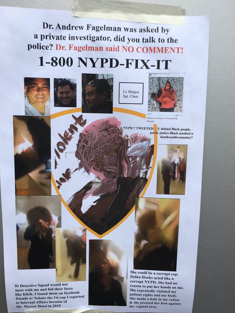 NYPD 1-800-NYPD Fix it Poster