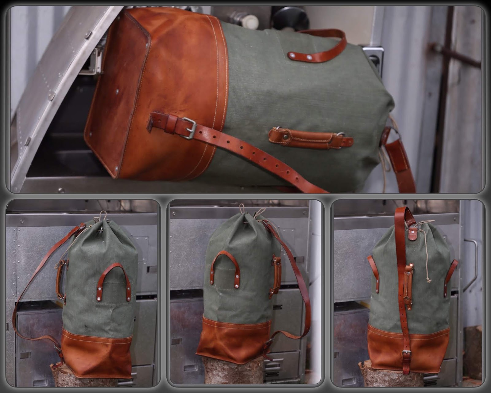 LeatherWerk New Old Stock Swiss Army Duffel