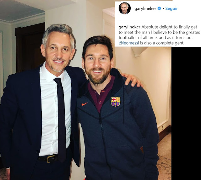 Gary Lineker: "Messi es el mejor futbolista de todos los tiempos"