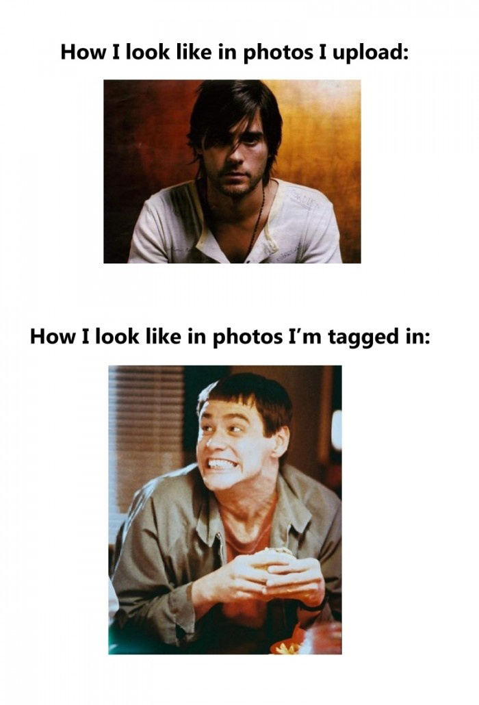 Tagging Photos In Facebook - How I Look Like In Photos I Upload vs How I Look Like In Photos I'm Tagged In