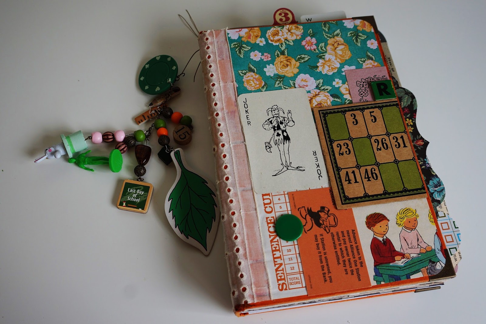 Vintage Game Pieces Junk Journal johanna alyssa