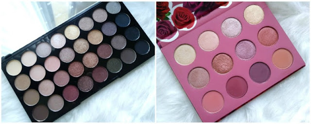 Makeup Revolution Flawless Palette, Colourpop Fem Rosa Palette