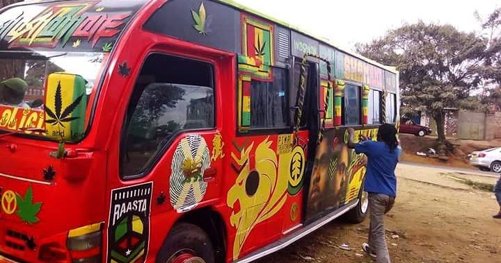 JAHMAN PHOTO ARCHIVES: Rasta Bus in Shashamane,Ethiopia