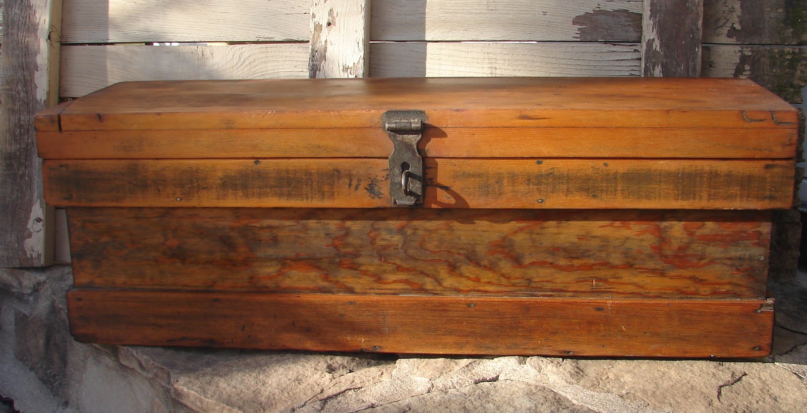 Tattered Tiques Antique Tool Box