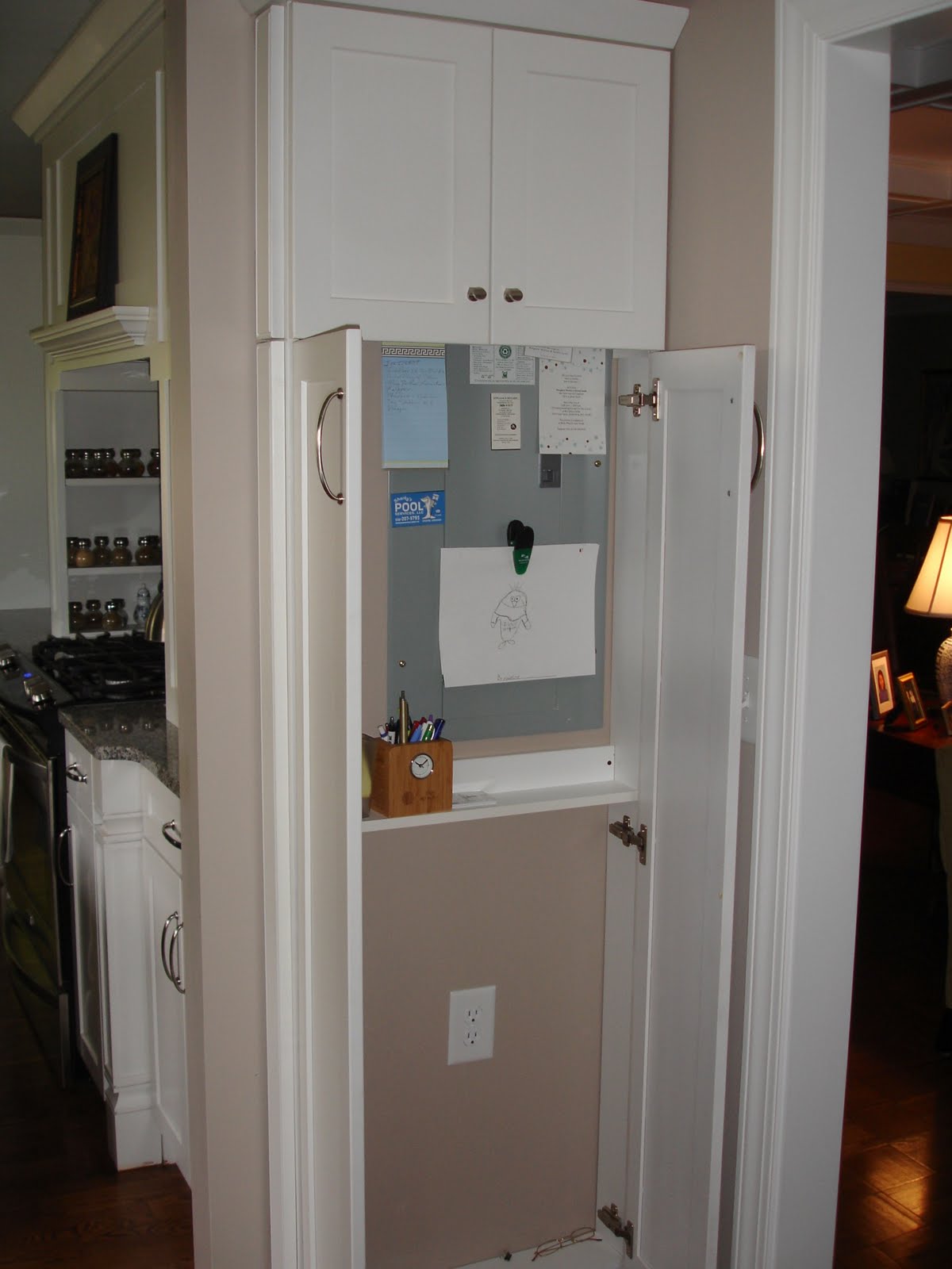 Linda's Remodeled Kitchen - Worthing Court old electrical fuse box 
