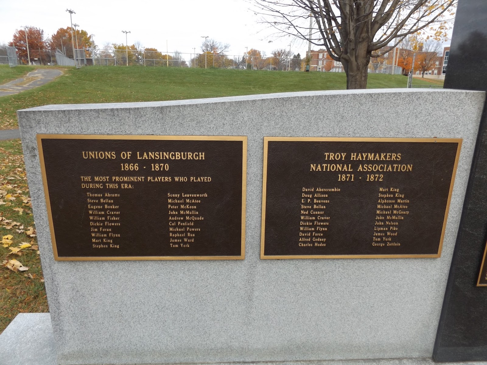 Troy Baseball Monument Troy, New York