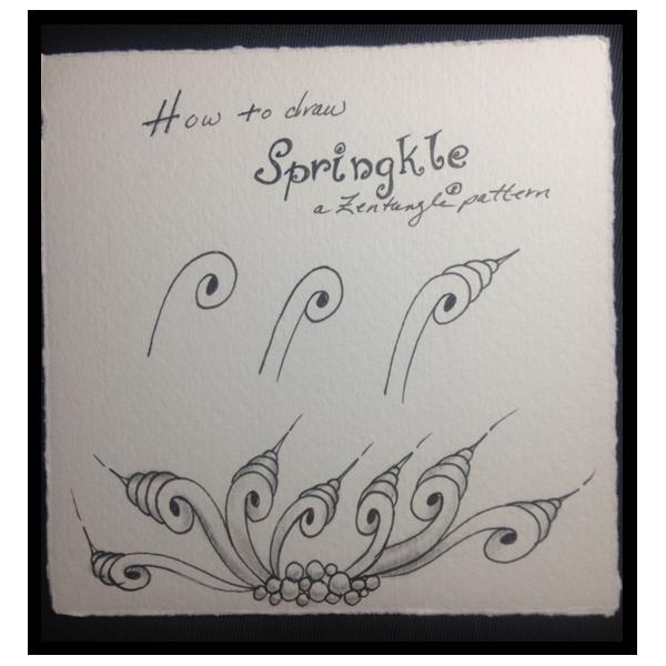 Zentangle Time To Tangle How to draw Springkle
