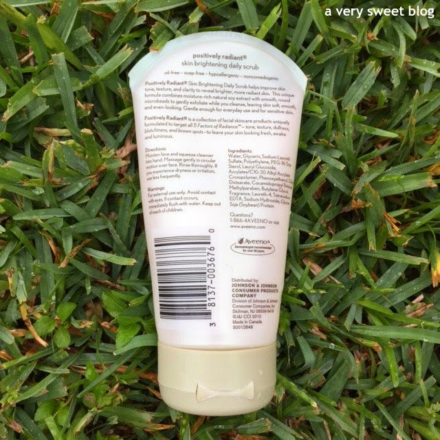Aveeno positively radiant skin brightening daily scrub review