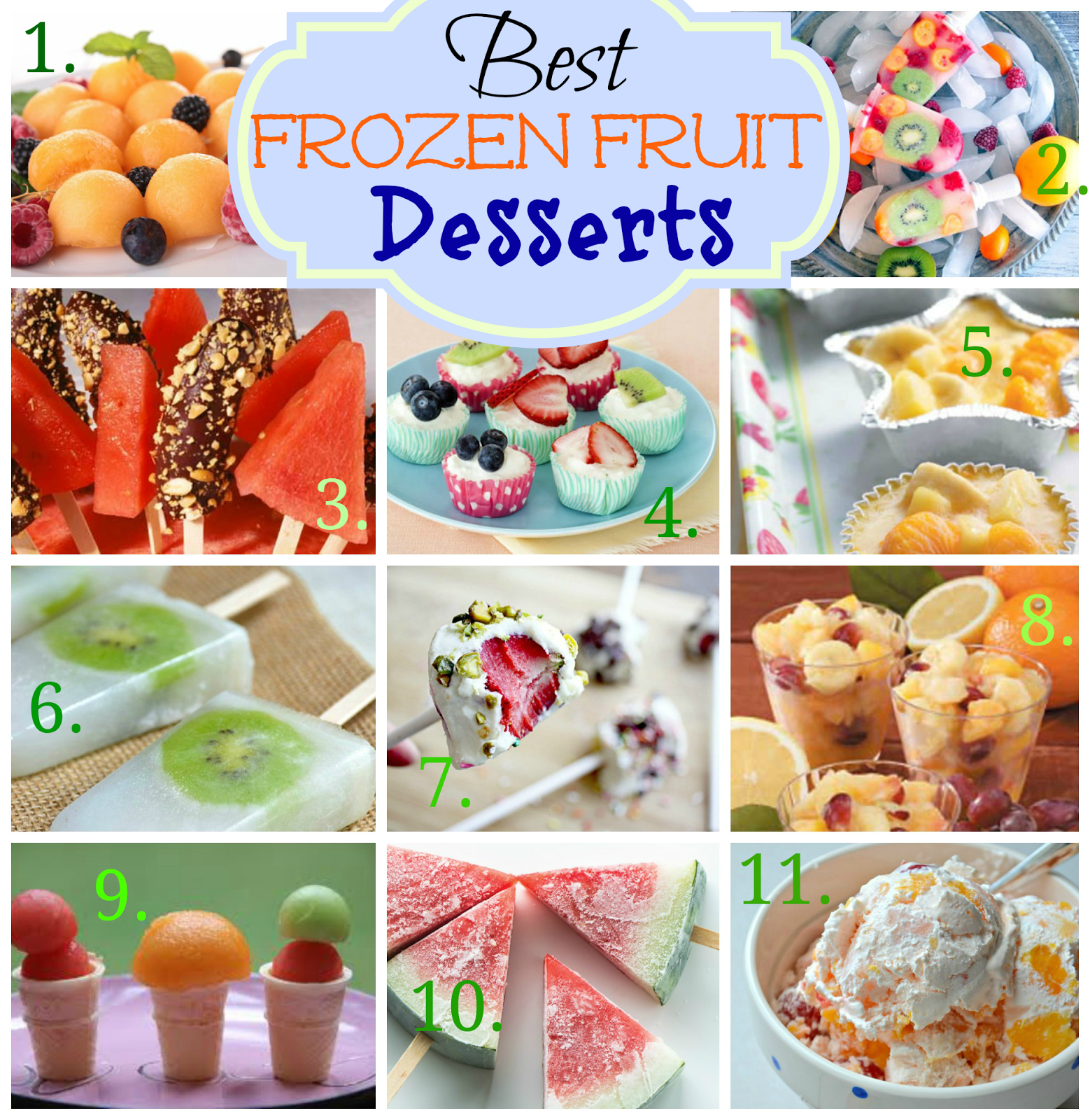 best frozen fruit desserts for summer