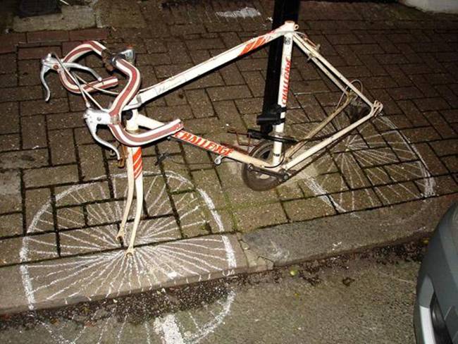 Bike Chalk Wheels