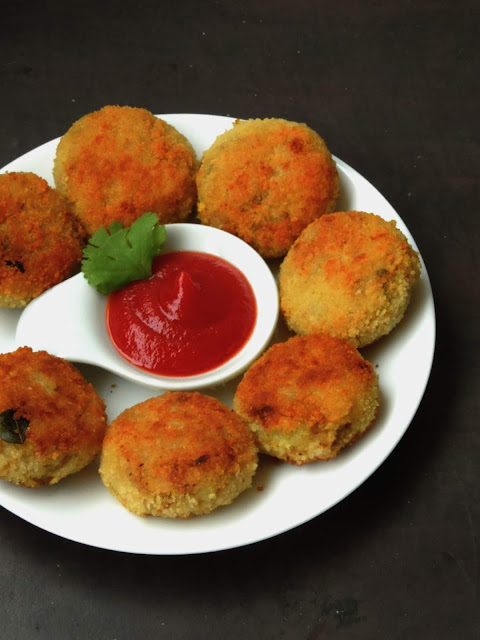 Egg Tikkis, Scrambled egg cutlet