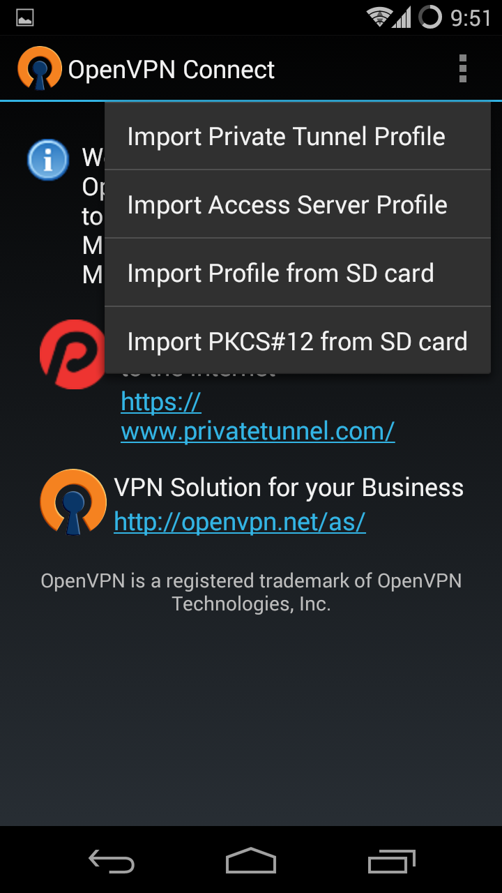 OpenVPN Connect Android