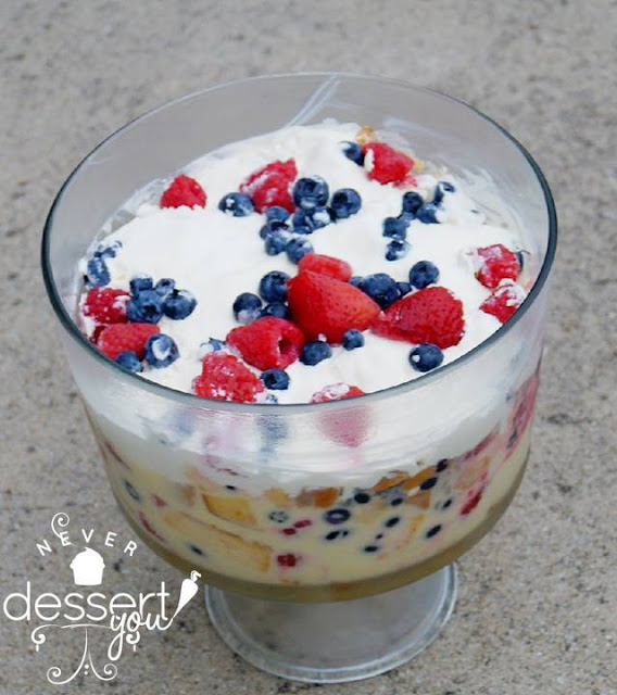 Lemon Trifle with Berries
