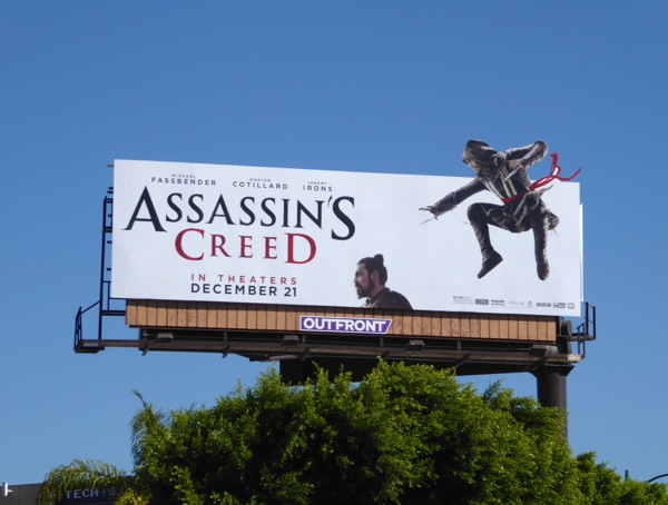 Assassins Creed movie billboard