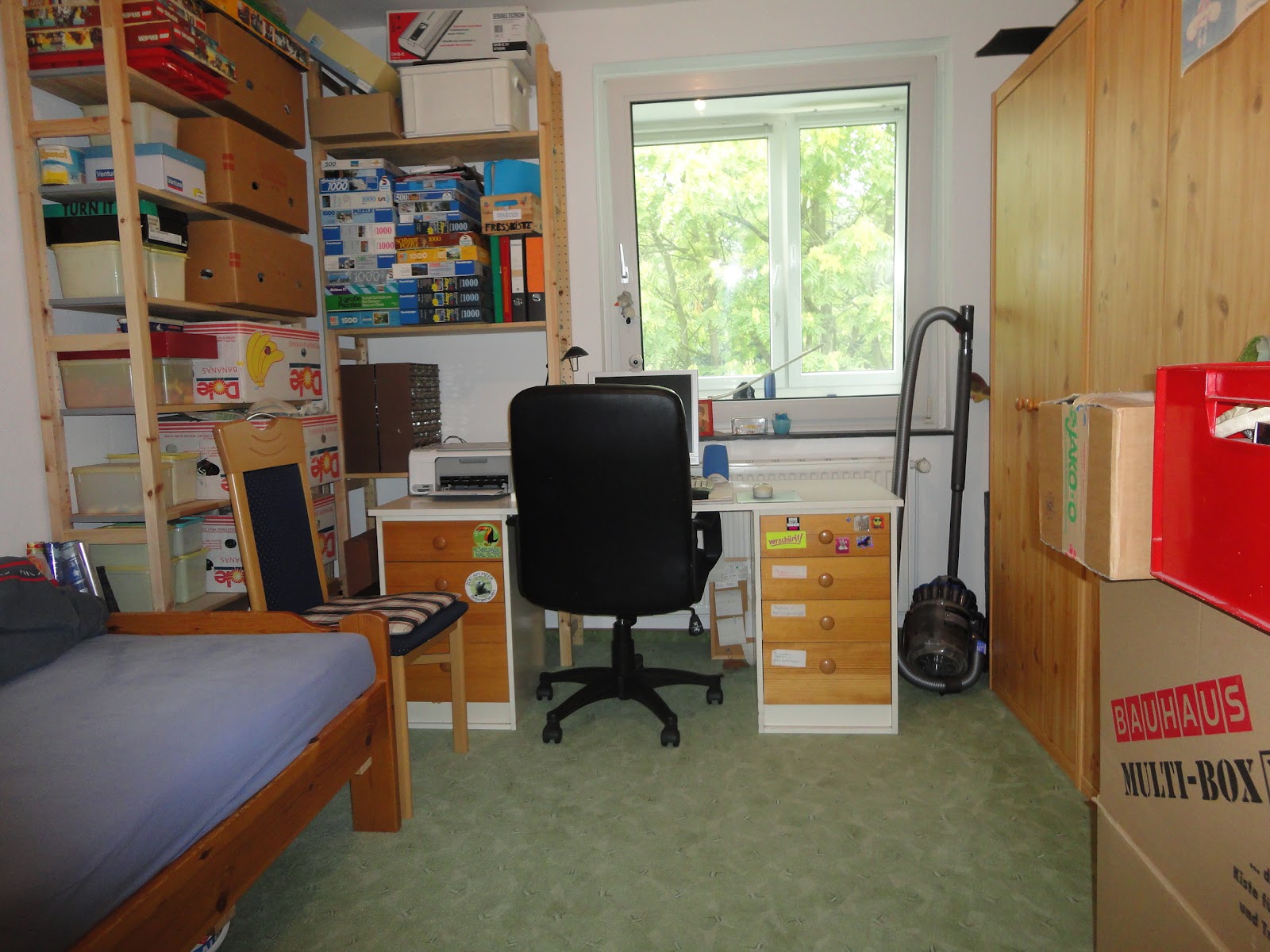 Marcus Sammelsurium: Umräumen der Wohnung und Zugfahrt