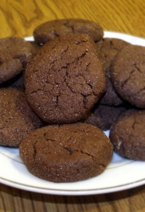 chewy chocolate sugar cookies recipe