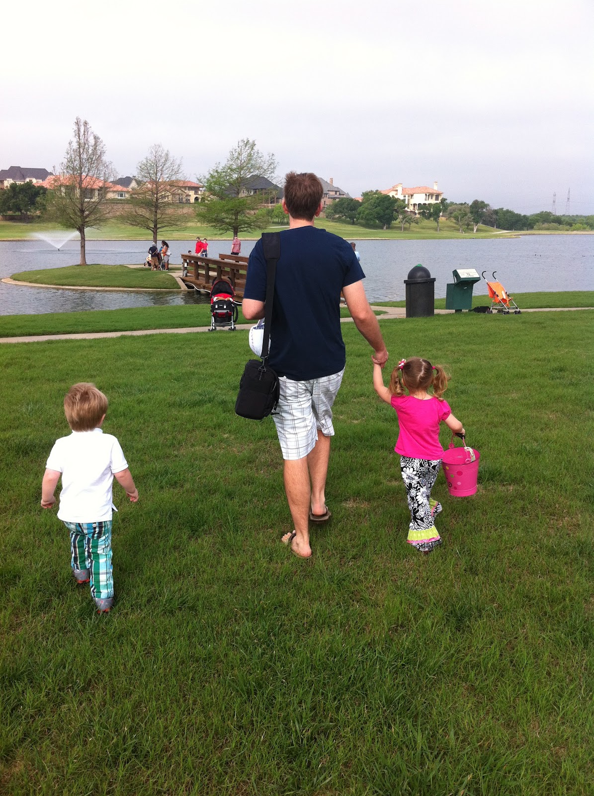Brett, M, and our Irish Twins Castle Hills Easter Egg Hunt 2012