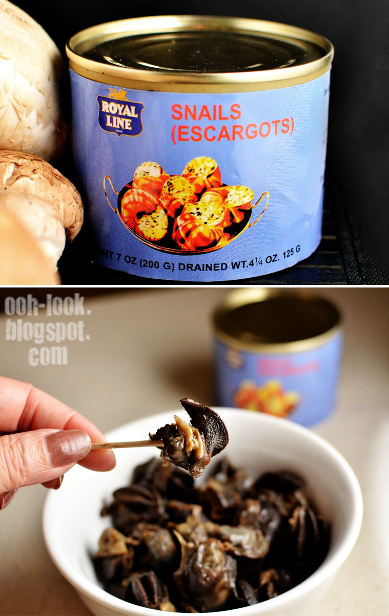 Ooh, Look... Mushroom soup with a side of snails