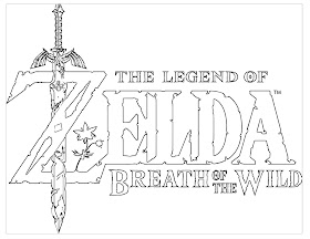 Legend of the Zelda Breath of the Wild coloring page