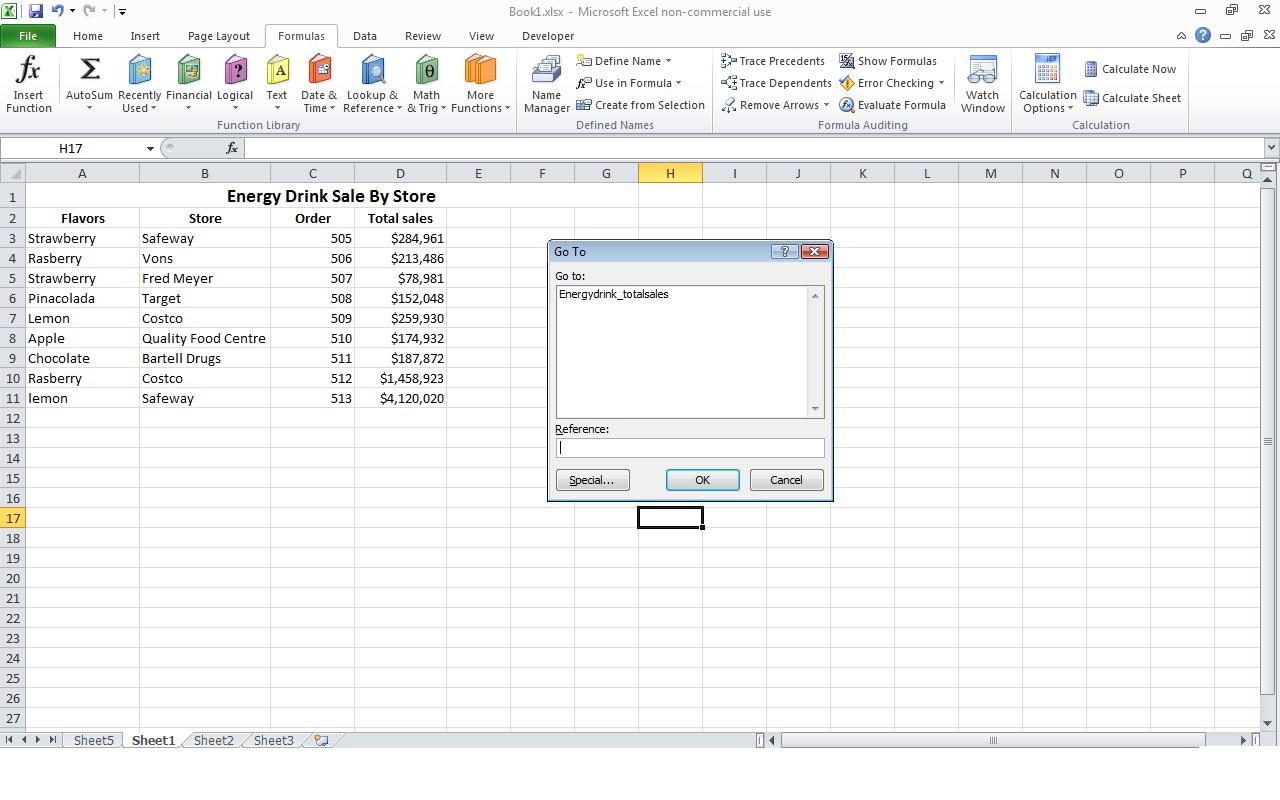 Power of Excel Defining a Named Range