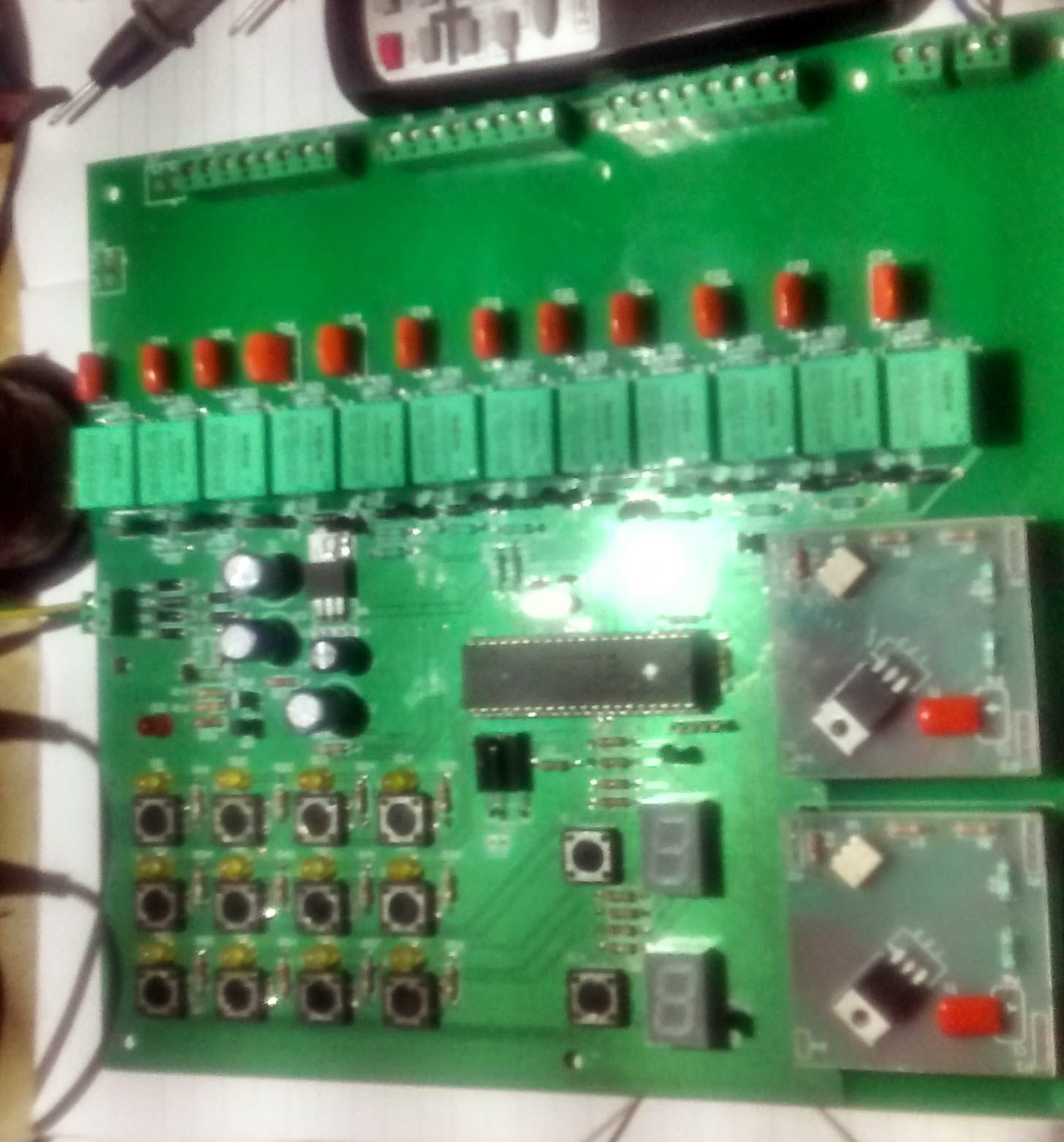 12 Channel Relay + 2 Channel Dimmer control by IR Remote and keyboard