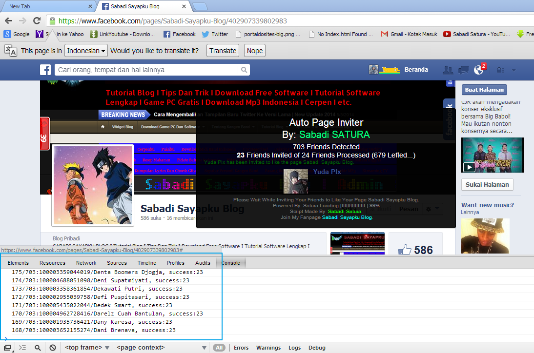 Cara Auto Invite FansPage Semua Teman Di Facebook Secara Cepat | New Update 2014 | 100% Berhasil ...