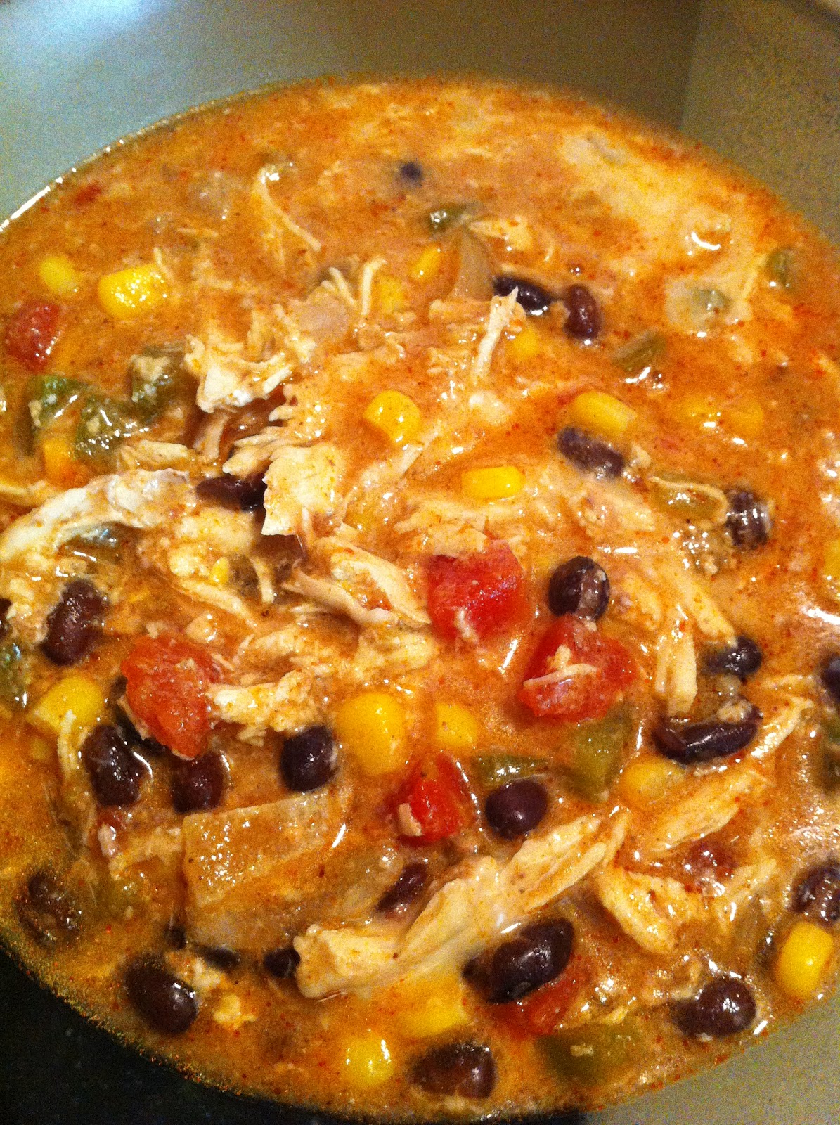 Mama Feta's Meals: Crock Pot Chicken Enchilada Soup