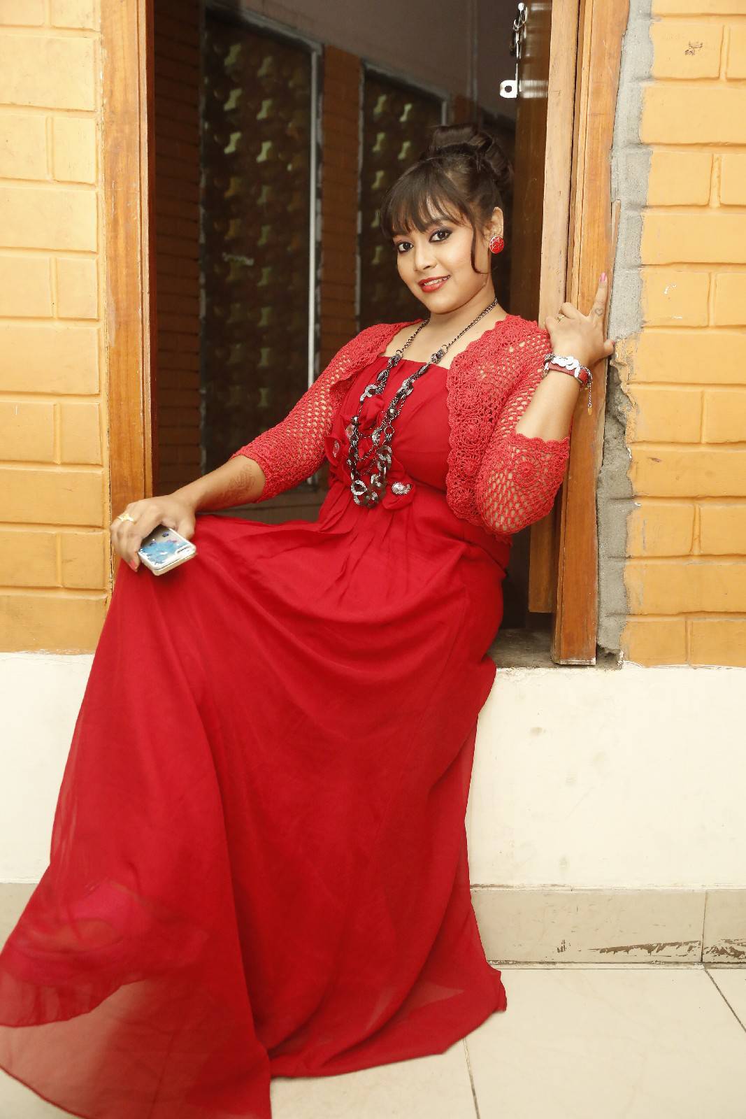 Anusha Latest Photos In Red Dress Indian Girls Villa Celebs Beauty