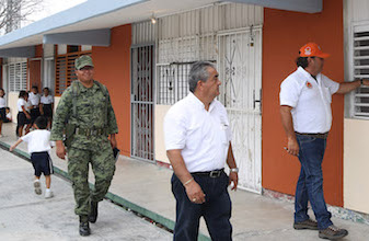 Realizan autoridades revisión de refugios temporales en Benito Juárez