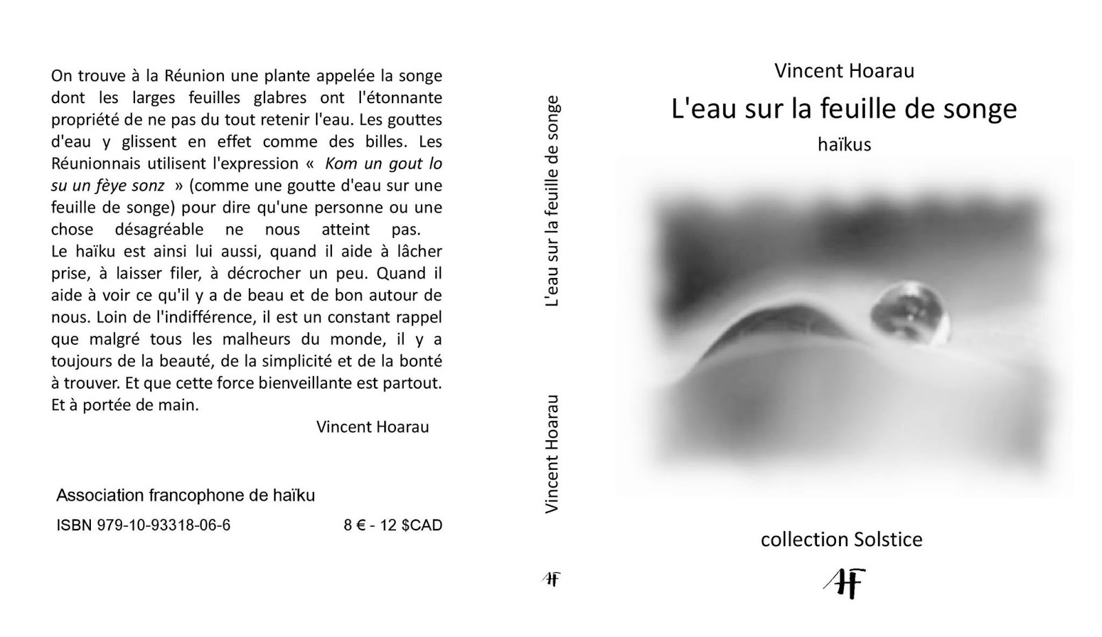 L'eau sur la feuille de songe