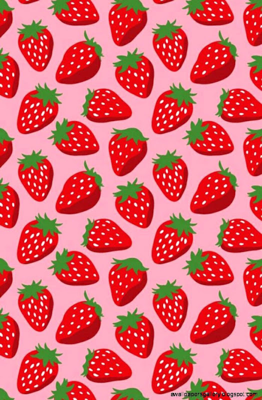 Kawaii Strawberry Wallpaper   WallpaperSafari