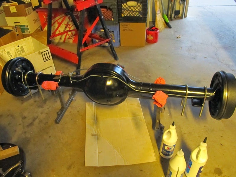 Rear Axle cleaning, painting, and reassembly