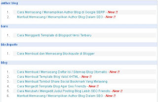 Cara Membuat / Memasang Daftar Isi / Sitemap Blog Otomatis Cara Membuat / Memasang Daftar Isi / Sitemap Blog Otomatis