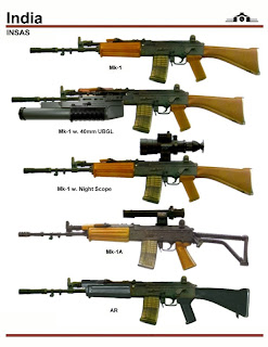 insas indian weapons army arms rifle india equipment small infantry assault military modern used most soldier ak colt system historical