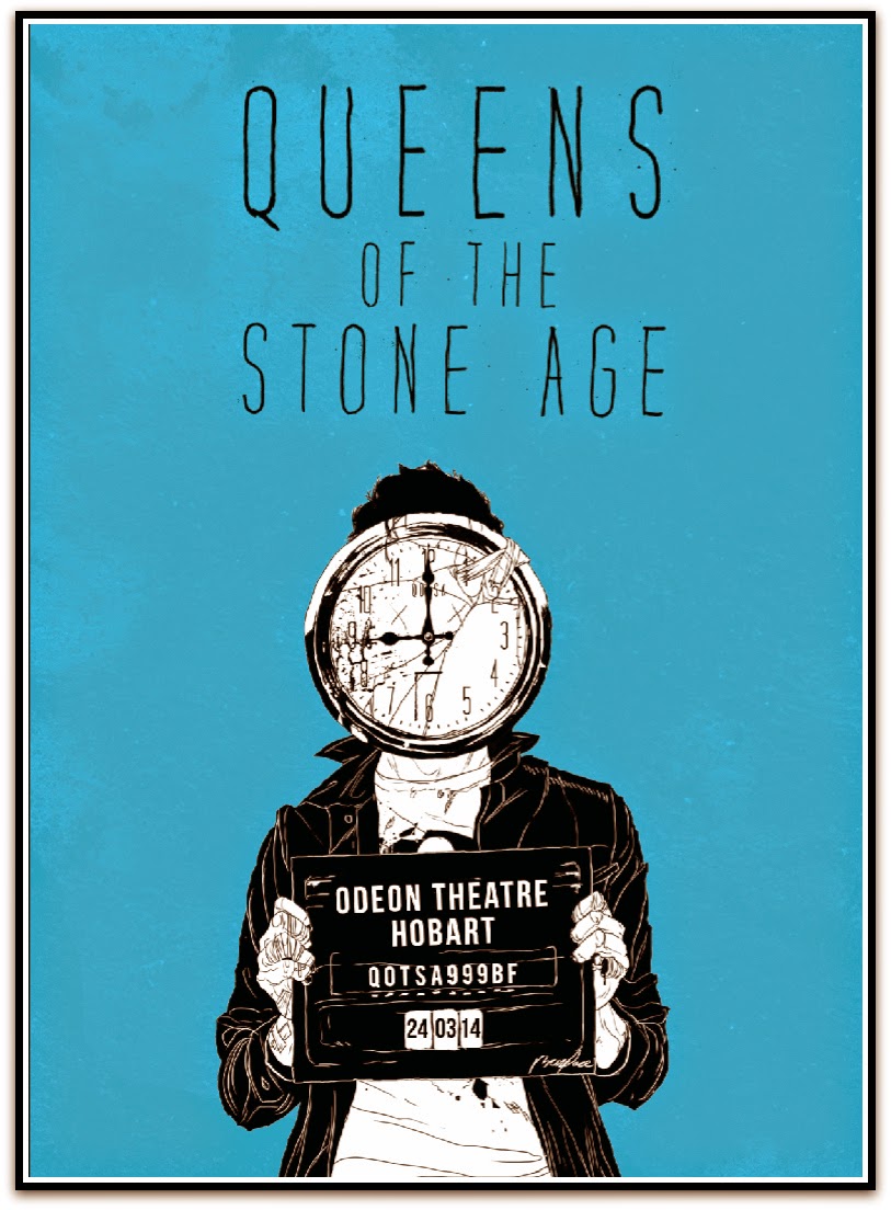 INSIDE THE ROCK POSTER FRAME BLOG: Queens of the Stone Age Boneface ... Queens Of The Stone Age Poster 2014